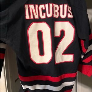 Black and Red Incubus Hockey Jersey, Unisex, Collectors